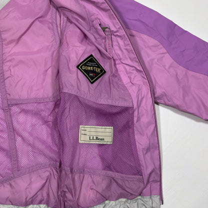 LL Bean Girls Rain Jacket Windbreaker Hoodie Purple - Kids 14-16