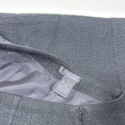 WDNY Black Ruffled Hem Knit Skirt - 10