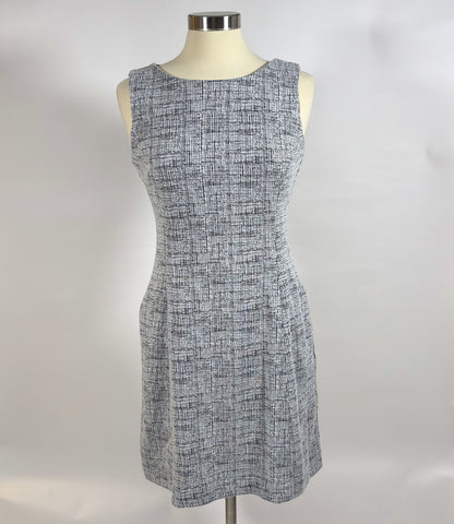 Tahari Sleeveless Sheath Dress Faux Tweed Boucle - 6