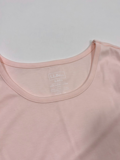 LL Bean Cotton Tank Top Petal Pink - S