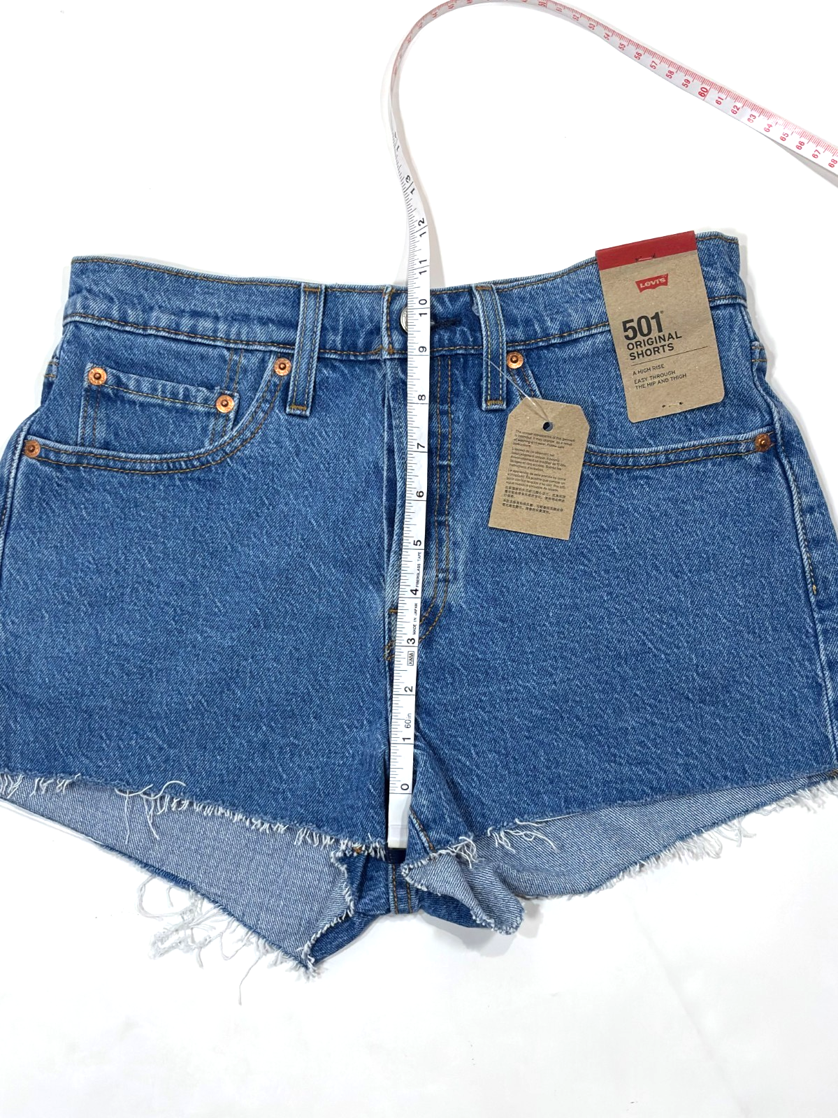 Levi's 501 Cutoff Denim Jean Shorts Medium Wash - 27