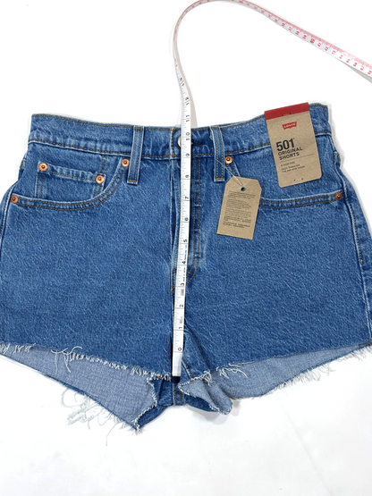 Levi's 501 Cutoff Denim Jean Shorts Medium Wash - 27