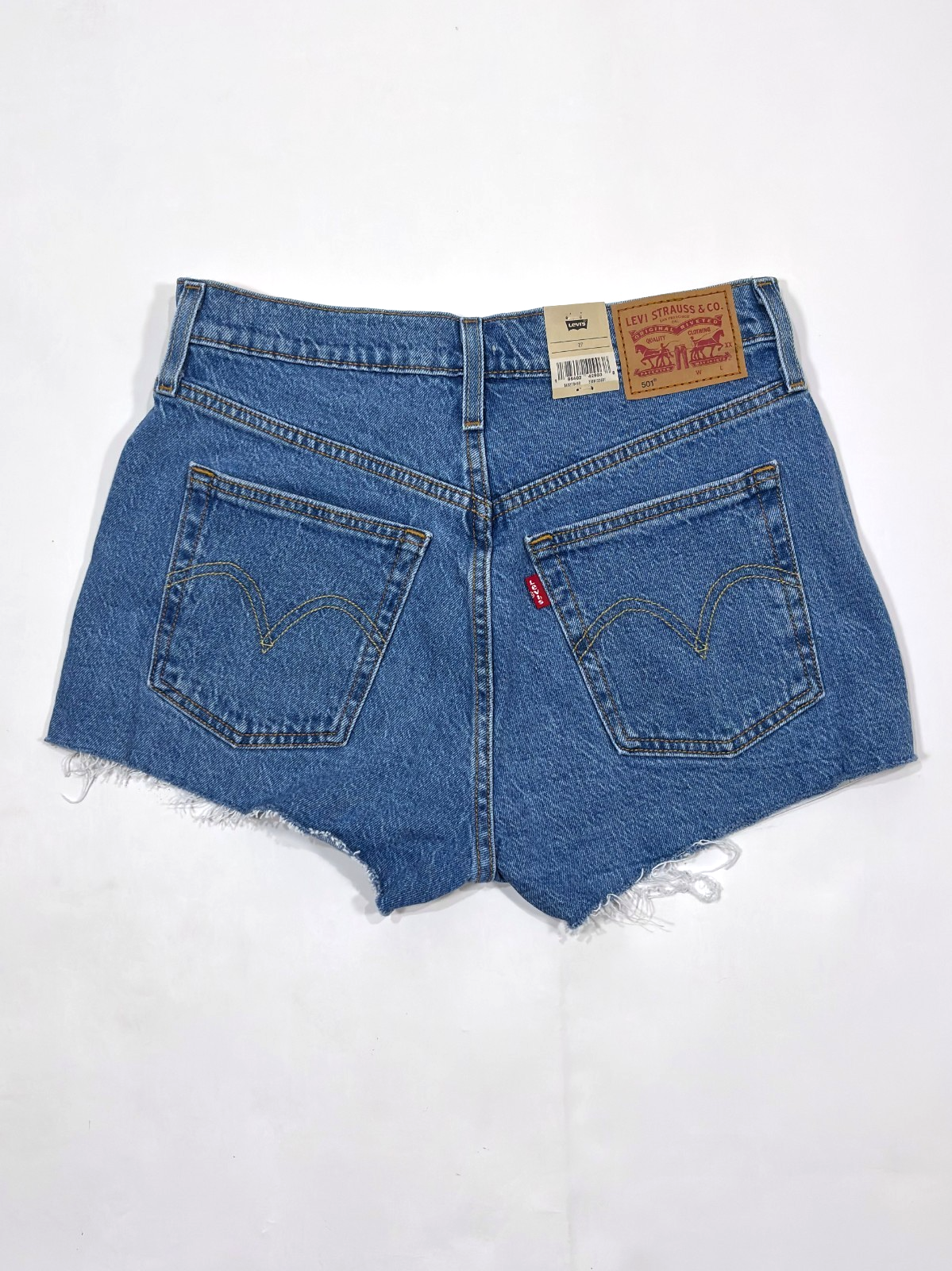 Levi's 501 Cutoff Denim Jean Shorts Medium Wash - 27