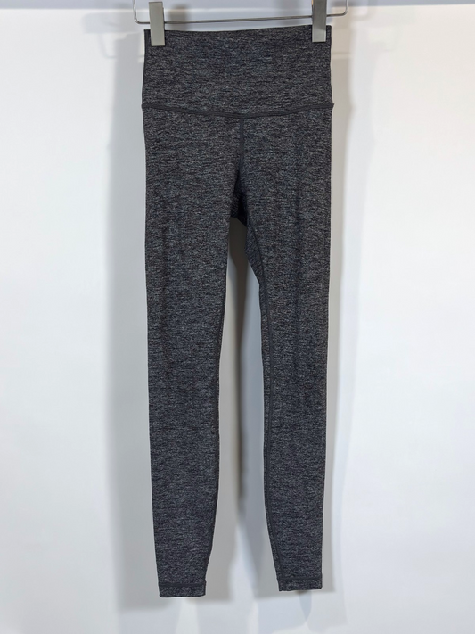 Lululemon Wunder Under Hi-Rise Tight *28" Heathered Black Gray Legging - 4