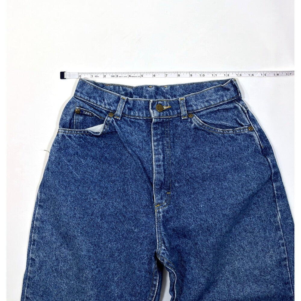 Vintage Lee Tapered Leg Mom Denim Jeans 80s 90s Medium Wash - 25
