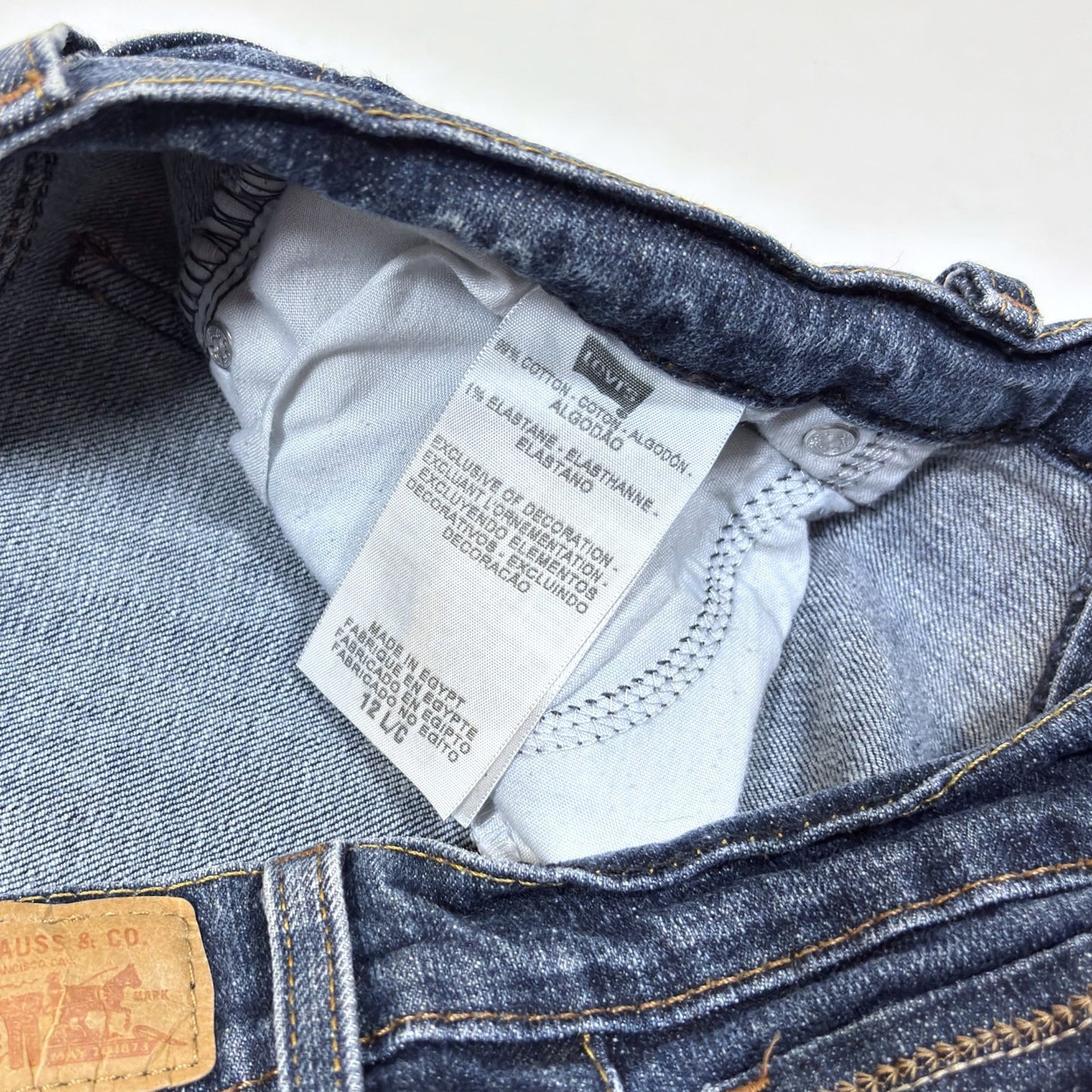 Levi's 515 Bootcut Jeans Mid Rise Dark Wash - 12L