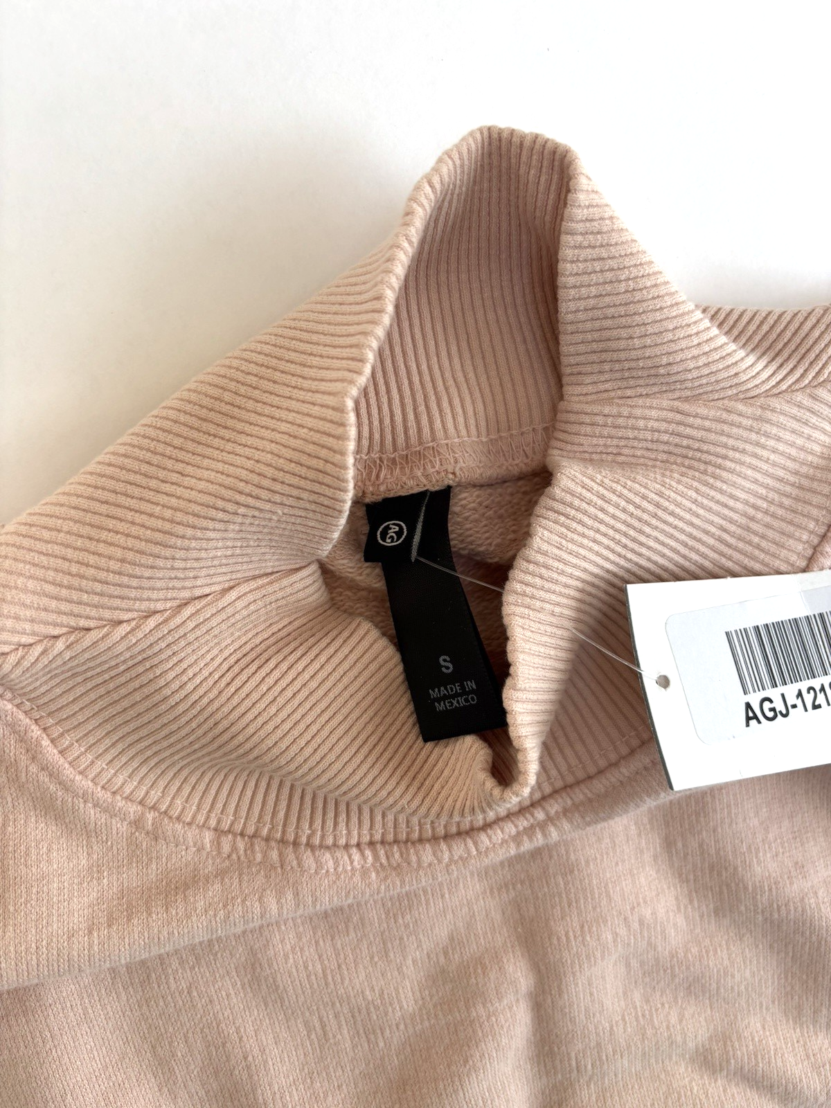 Adriano Goldschmied AG Pullover Mock Neck Sweatshirt Rose Pink - S
