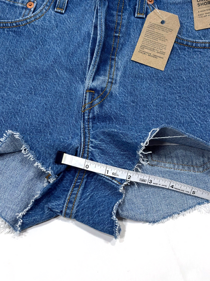 Levi's 501 Cutoff Denim Jean Shorts Medium Wash - 27