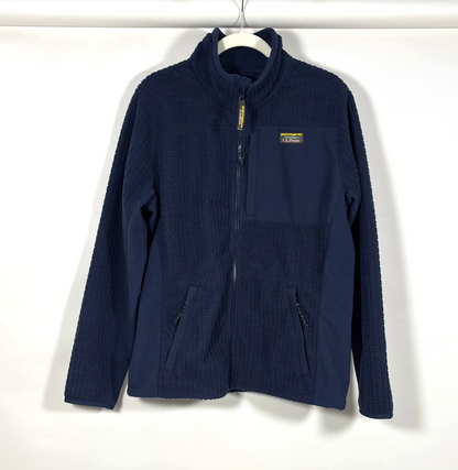 LL Bean Fleece Mountain Classic Zip Up Jacket Navy - M