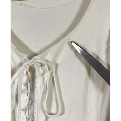 Betsy Johnson Lace Dress White Vintage Punk Label - Small
