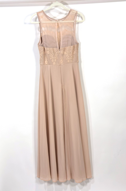 Lulus Forever Kind of Love Blush Lace Maxi Dress - M