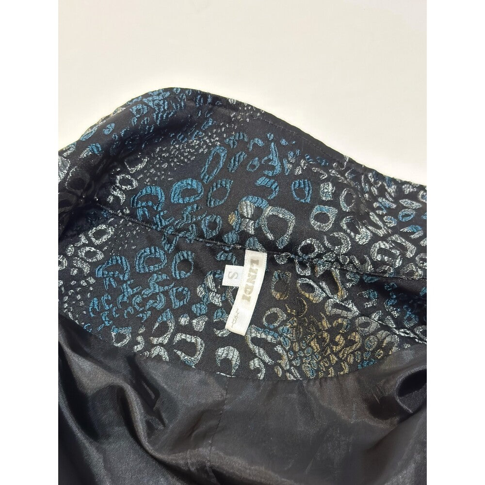 Lindi Silk Jacket Art to Wear Patchwork Tapestry Longline - S