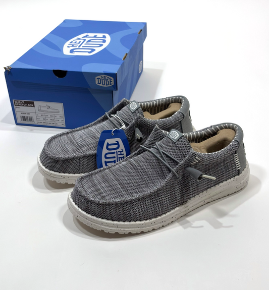 Hey Dude Men's Wally Stretch Sox Slip-On Shoe Grey - Men's 11