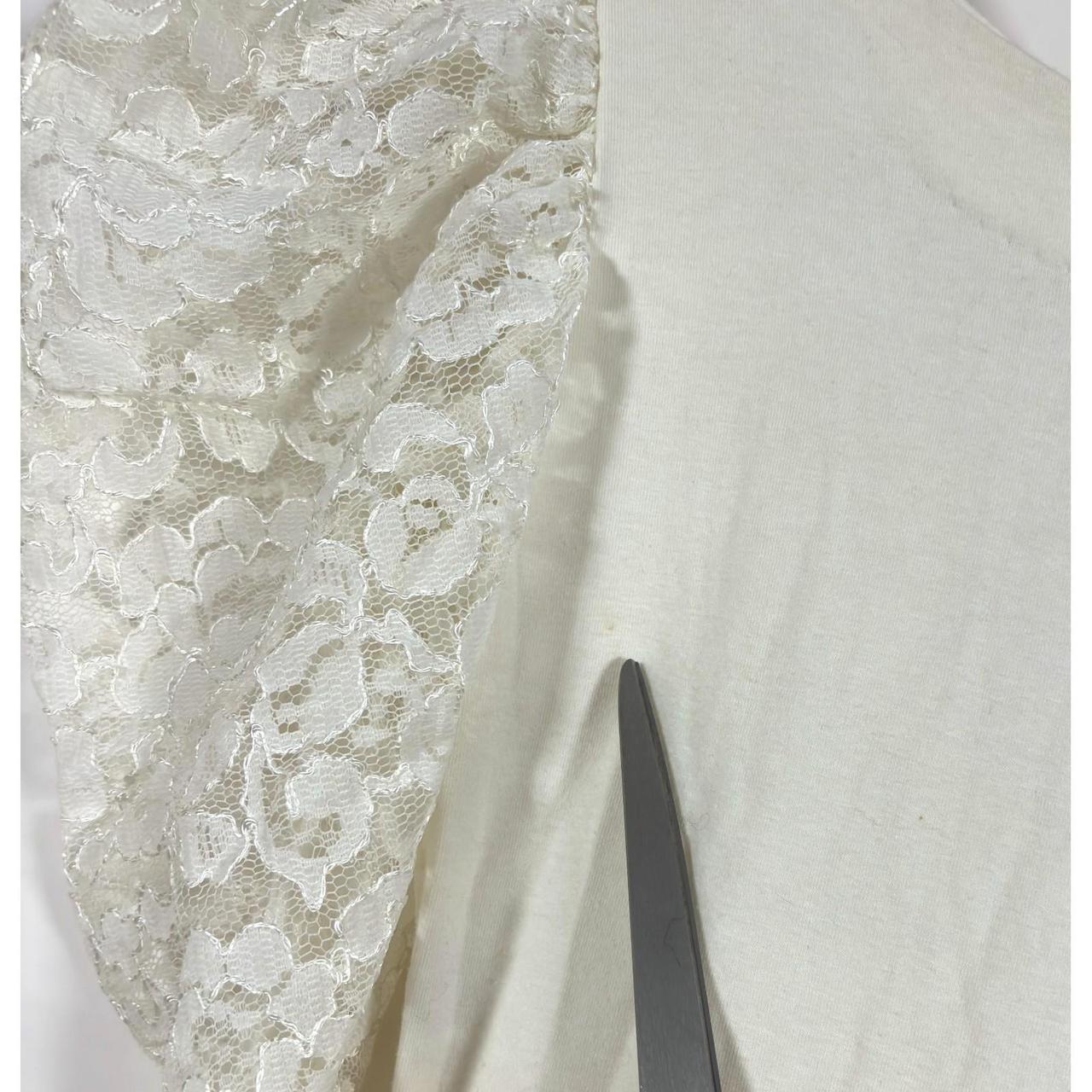 Betsy Johnson Lace Dress White Vintage Punk Label - Small