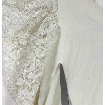 Betsy Johnson Lace Dress White Vintage Punk Label - Small