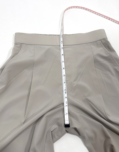 Lou & Grey Wanderweave Wide Leg Stretch Pleated Trouser Pants Grey - XS