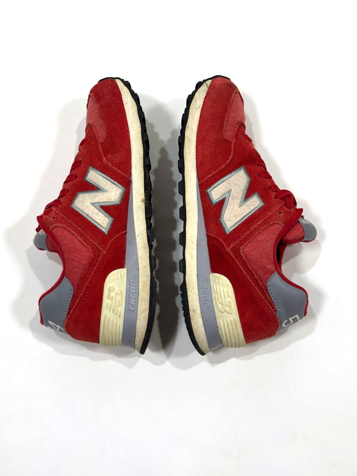 New Balance 574 Sneakers Red Suede - Size 6.5