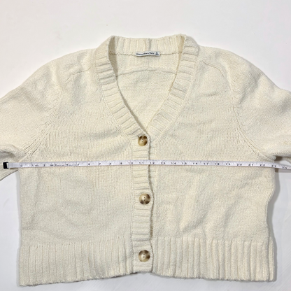 Abercrombie &amp; Fitch Chenille Chunky Knit Cardigan Sweater - XL