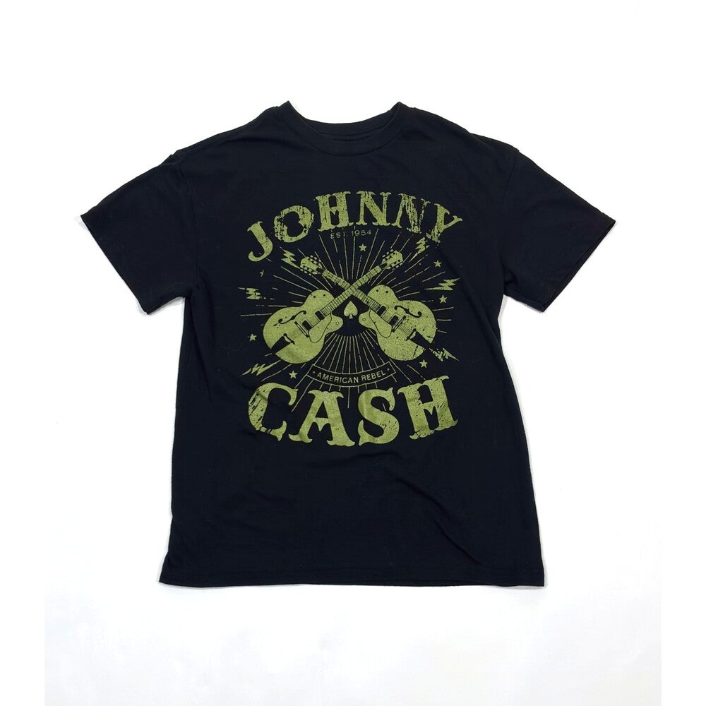 Johnny Cash T-Shirt Short Sleeve Black - XS
