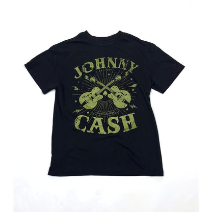 Johnny Cash T-Shirt Short Sleeve Black - XS