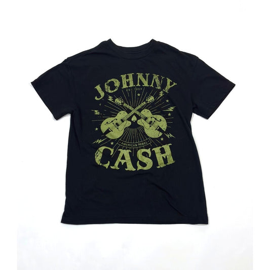 Johnny Cash T-Shirt Short Sleeve Black - XS