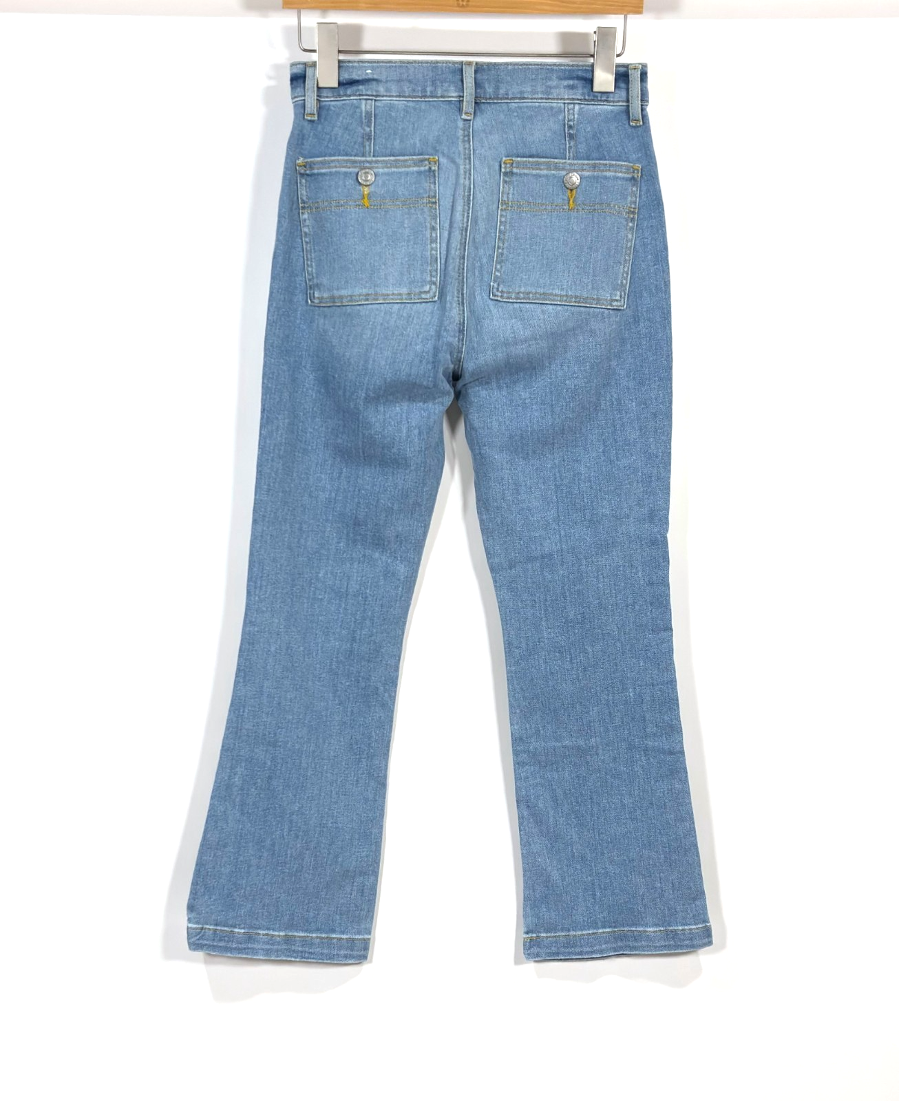 Loft Patch Pocket Kick Crop Jeans High Rise Light Wash - 0/25
