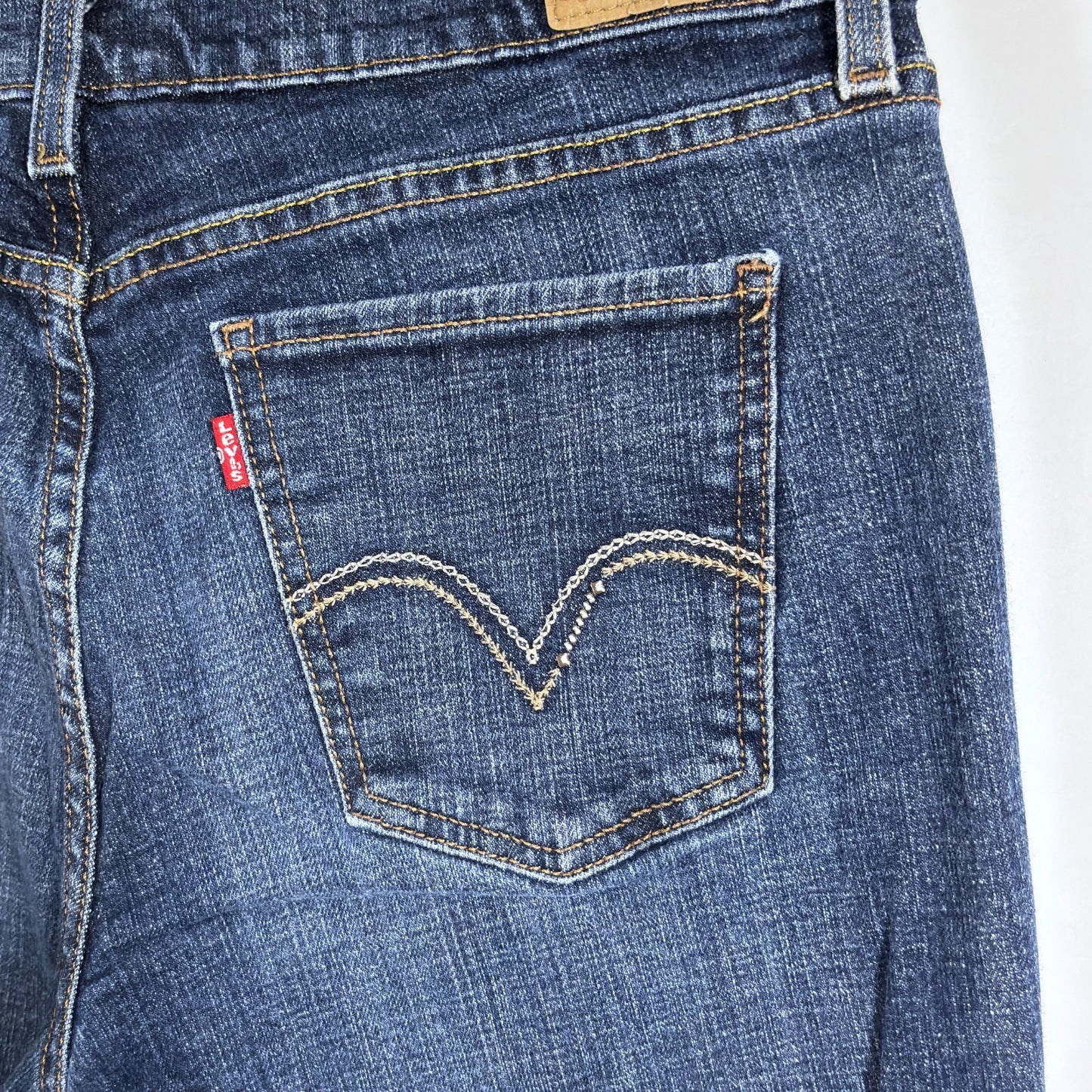 Levi's 515 Bootcut Jeans Mid Rise Dark Wash - 12L