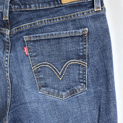 Levi's 515 Bootcut Jeans Mid Rise Dark Wash - 12L