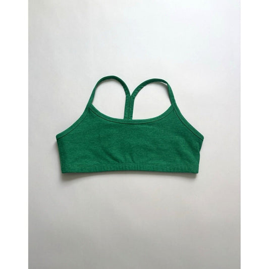 Beyond Yoga Slim Racerback Sports Bra Space Dye Green - L