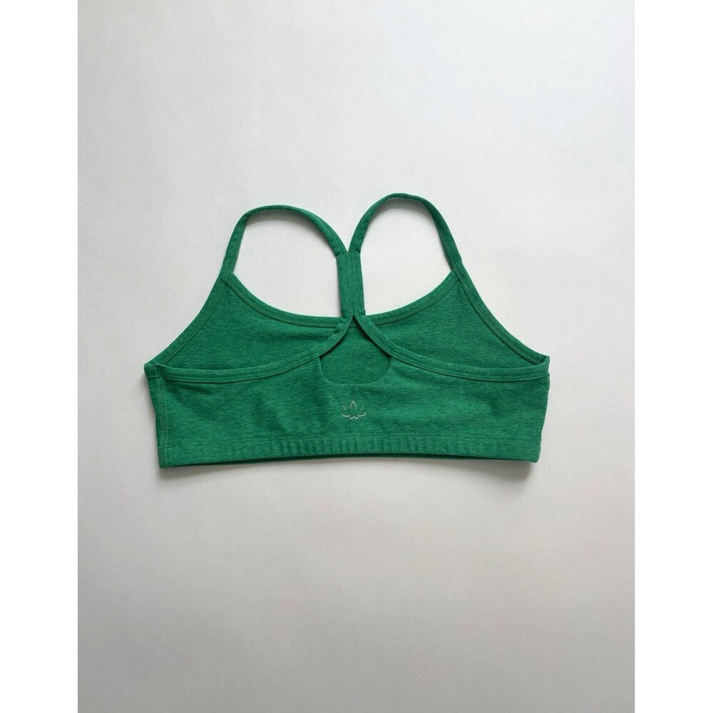 Beyond Yoga Slim Racerback Sports Bra Space Dye Green - L