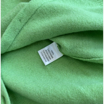 Valentino Rama by Deborah Cashmere Cardigan Sweater Italy Lime Green - XS/S