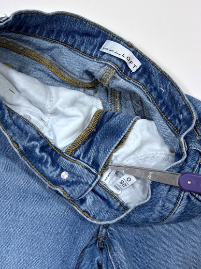 Loft The Wide Leg Jeans Medium Wash - 0/25