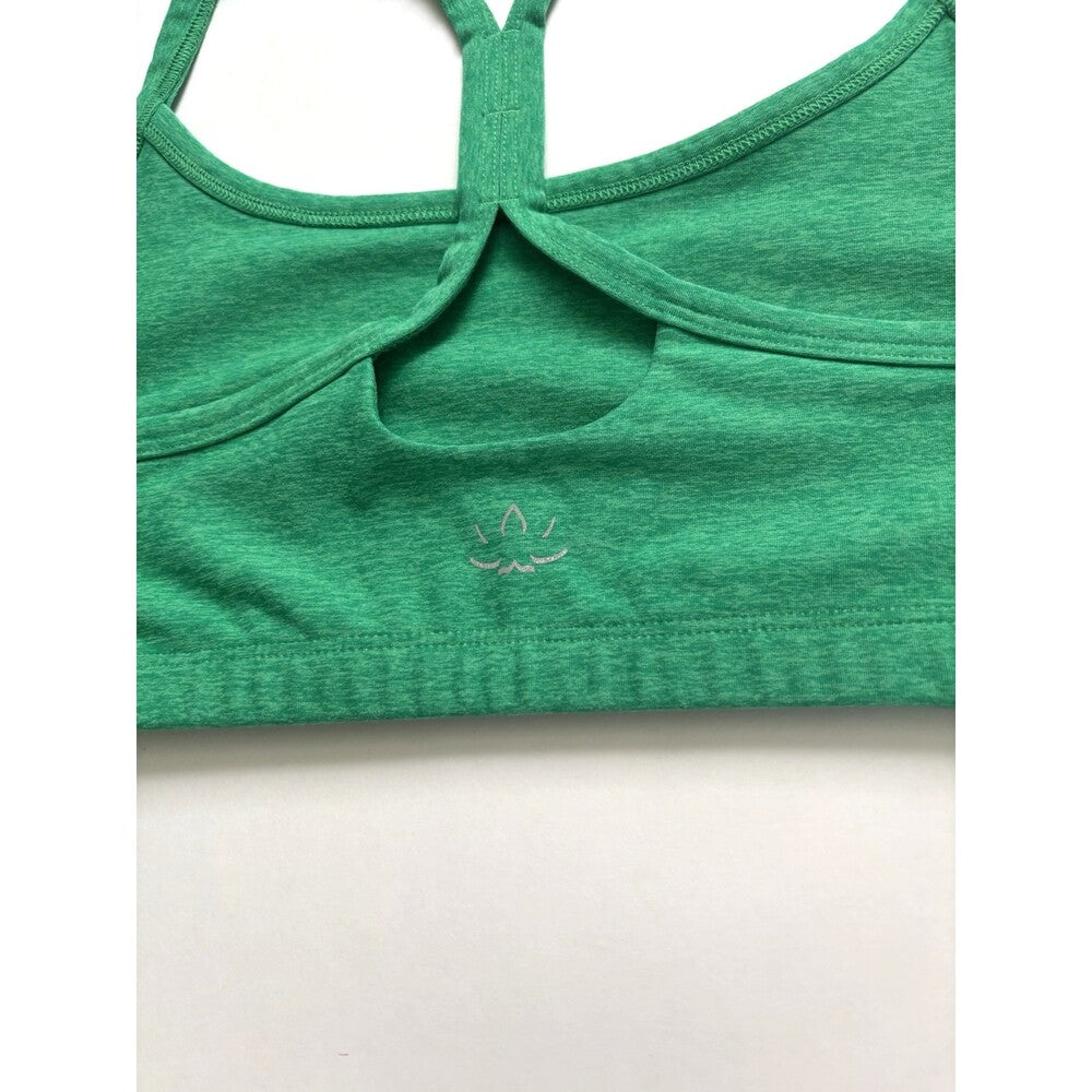 Beyond Yoga Slim Racerback Sports Bra Space Dye Green - L