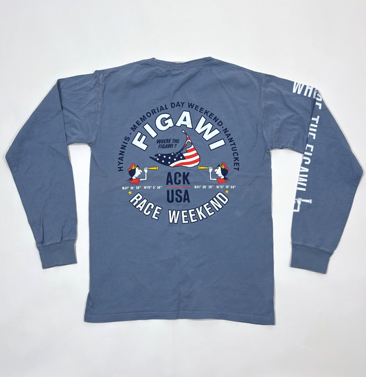 Figawi Race Weekend Nantucket Cape Cod Long Sleeve Shirt Sailing - S