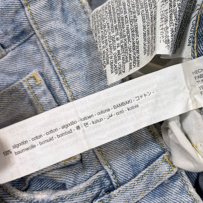 Zara Light Blue Side Stripe Relaxed Fit Jeans Denim - 4