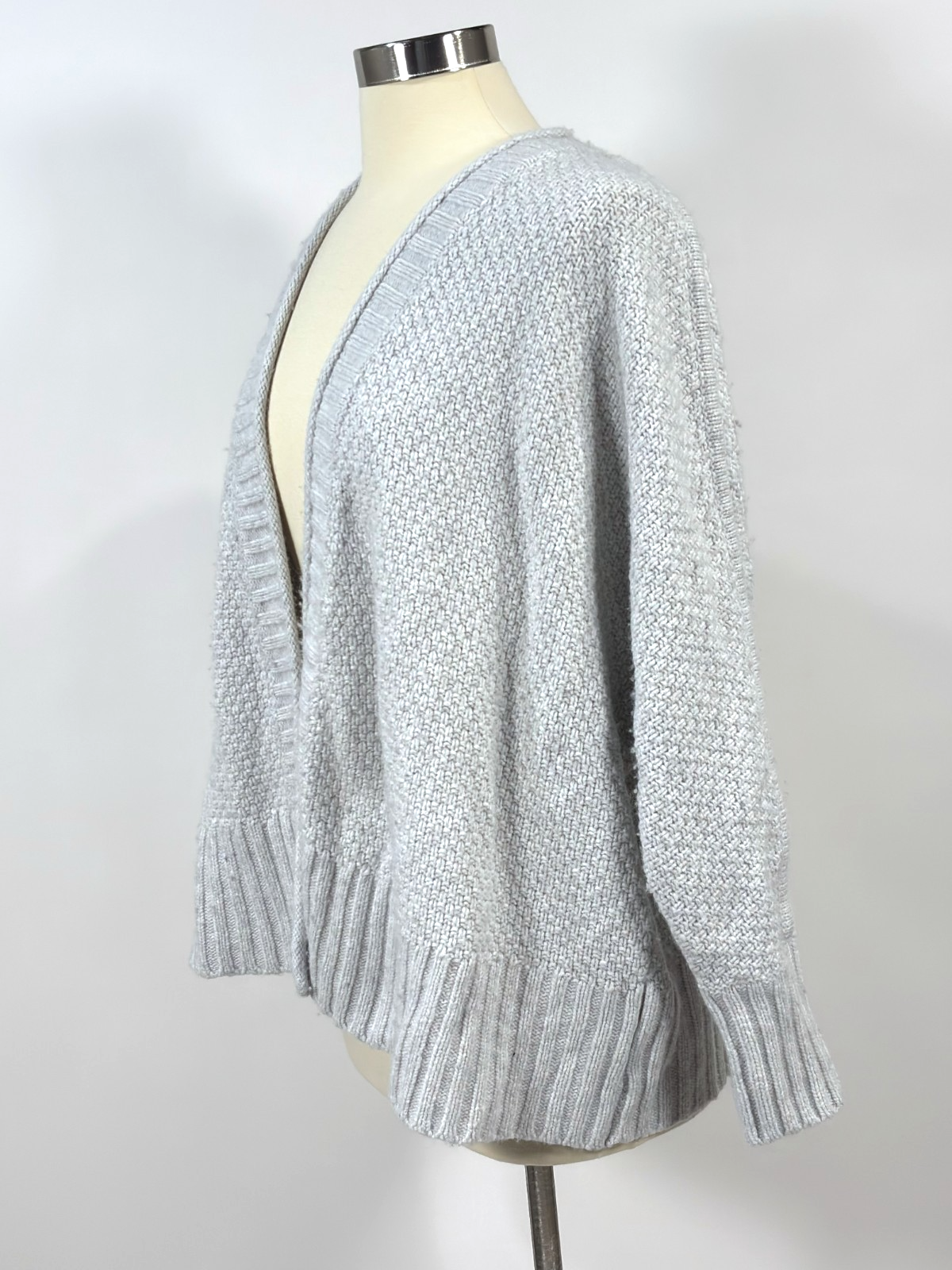 Madewell Whitley Open Cardigan Sweater Wool Alpaca Blend Grey - S