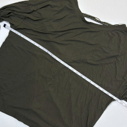 Free People Shimmy Shake Top Backless Open Back Long Sleeve Relaxed - M