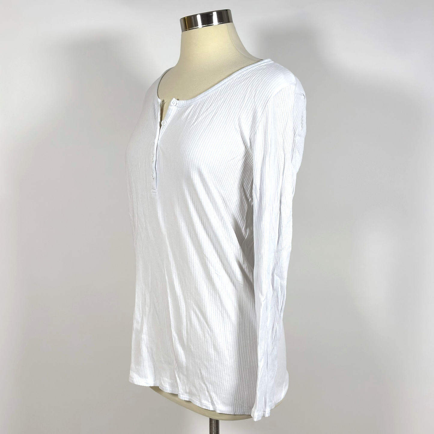 STORQ Long Sleeve Basic Henley Maternity, Postpartum, Nursing Top - XL