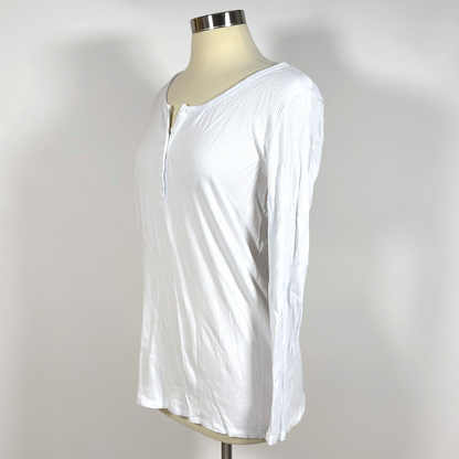 STORQ Long Sleeve Basic Henley Maternity, Postpartum, Nursing Top - XL