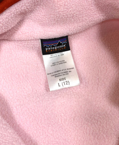 Patagonia Girls Fleece Synchilla Jacket Full Zip Pink - 12/L