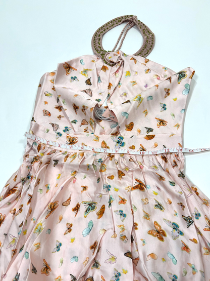 My Beachy Side x Emily in Paris Butterfly Halter Mini Dress Pink - M
