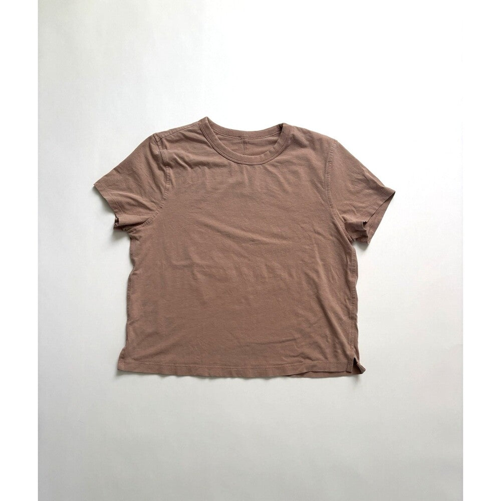 Lululemon Classic Fit Cotton Blend T-Shirt Mauve Pink - 4