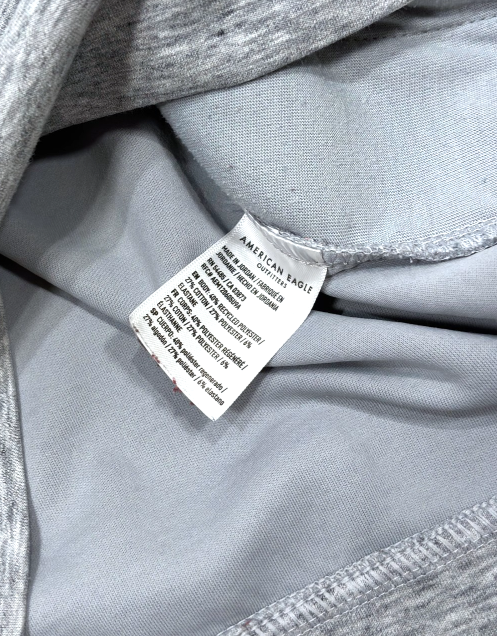 American Eagle AE Heather Grey Hoodie Sweatshirt - Mens XS