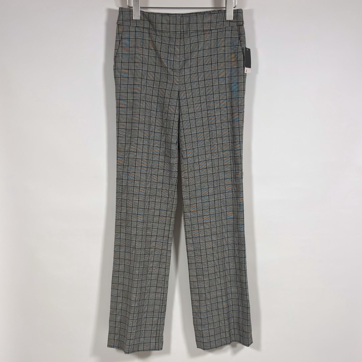 Nine West The Neo Classic Plaid Straight Leg Trouser Pants - 2