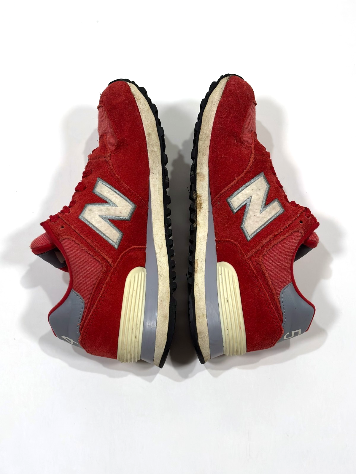 New Balance 574 Sneakers Red Suede - Size 6.5