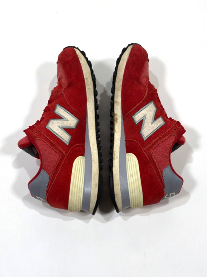 New Balance 574 Sneakers Red Suede - Size 6.5