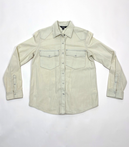 Express Button Down Wester Shirt Long Sleeve Cotton NWT - Size XS