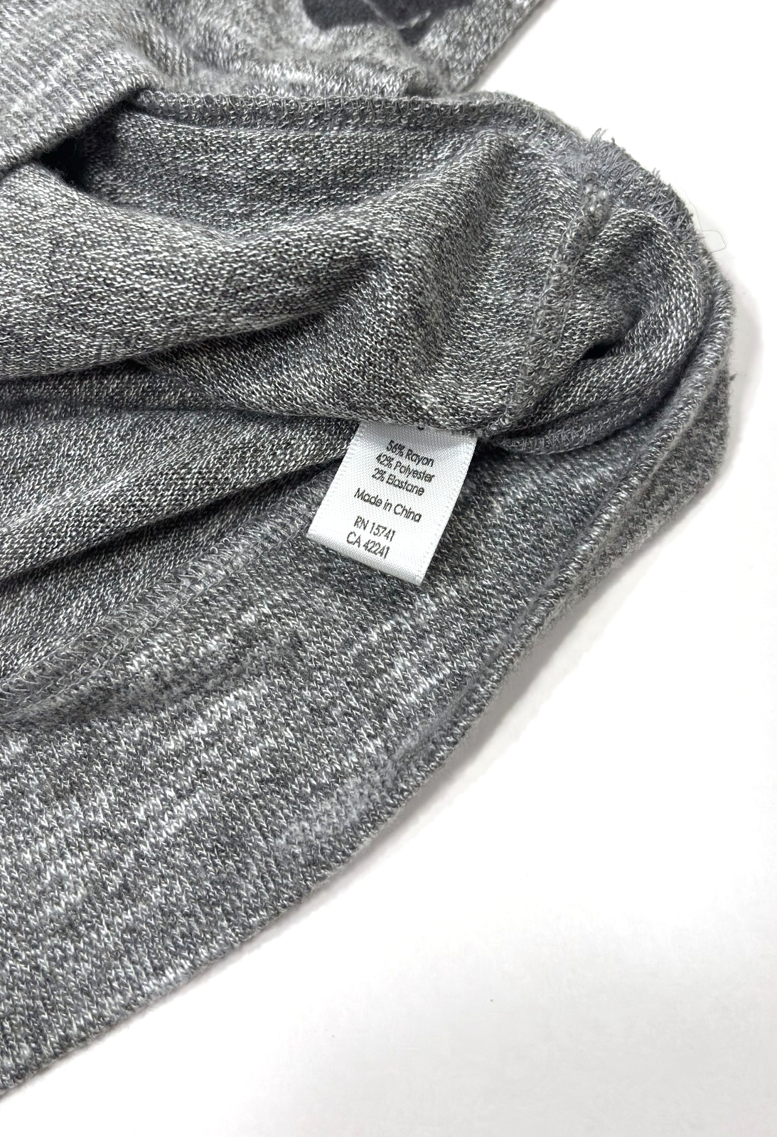 PJ Salvage Skull Crewneck Long Sleeve Gray Black - Small