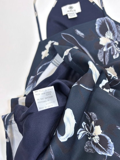 Airlie Isolla Bella Halter Midi Dress Navy Floral Revolve - 6