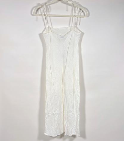 Princess Polly Eleni White Midi Dress Tie Shoulder - 2